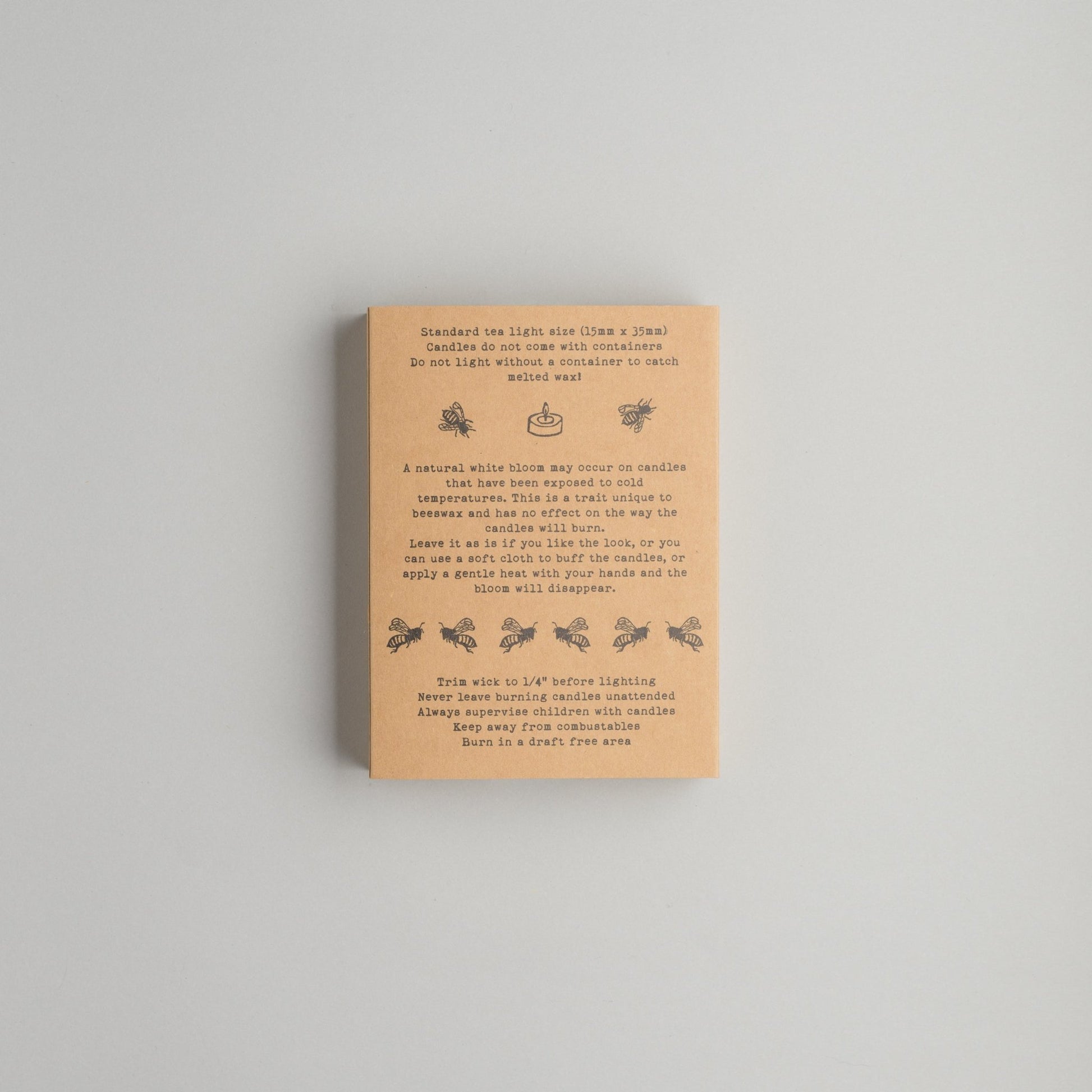 Beeswax Tealights--Bee Balm Company