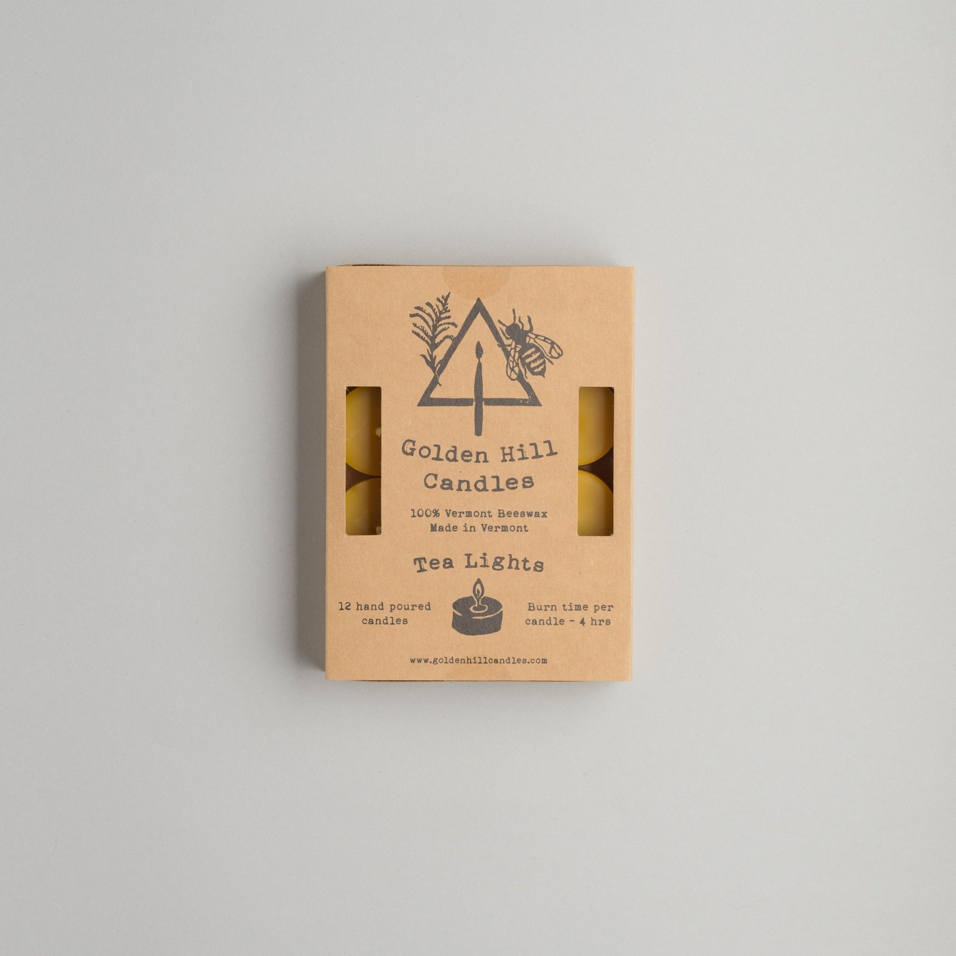 Beeswax Tealights--Bee Balm Company